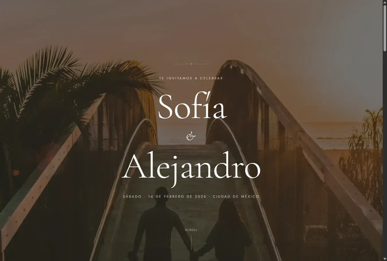 Invitación Romántica M2